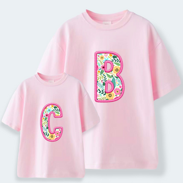 Camiseta Personalizada Inicial Burbujas