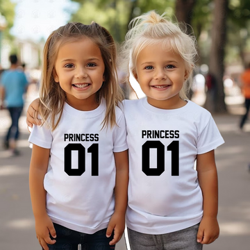 Camiseta King-Queen-Princess-Prince delante