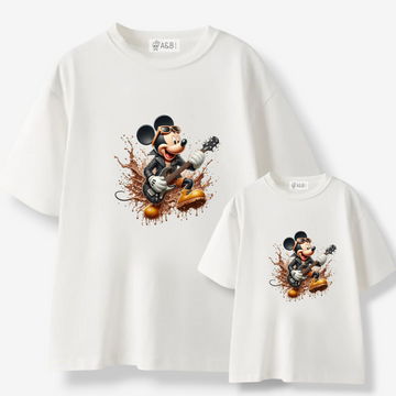 Camiseta Mickey guitarra