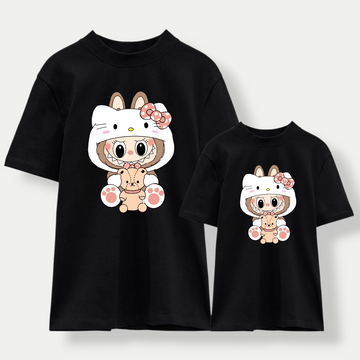 Camiseta Labubu Kitty