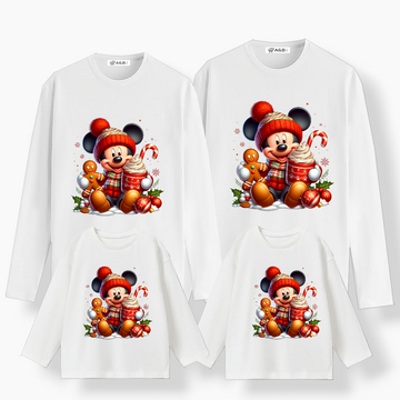 Camiseta Mickey Pompón navidad manga larga