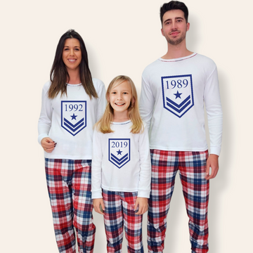 Pijama Personalizado militar blanco
