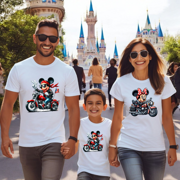 Camiseta Mickey-Minnie Moteros