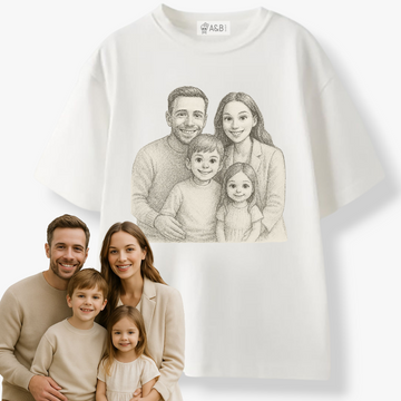 Camiseta Familia a Lápiz
