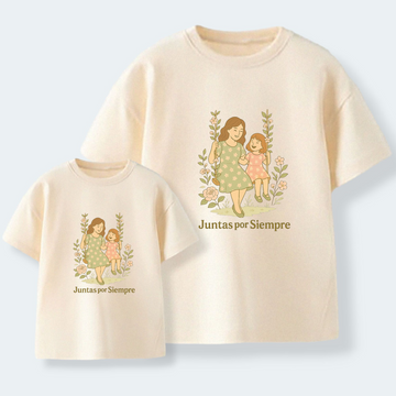 Camiseta Juntas por Siempre Flores