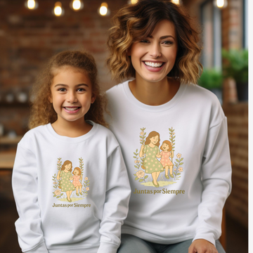 Sudadera Juntas por Siempre Flores