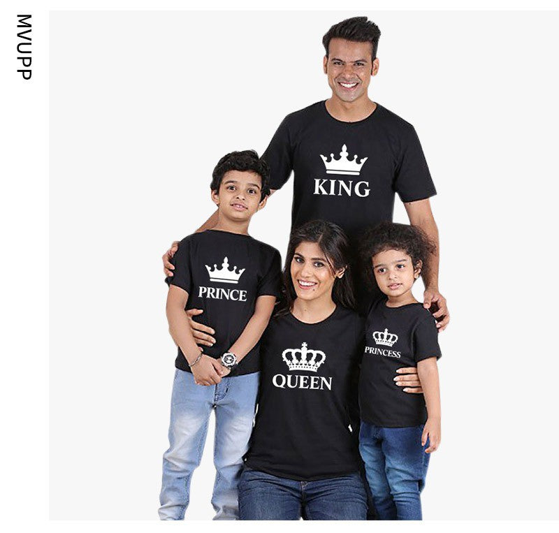 Camiseta Crown King-Queen-Princess-Prince