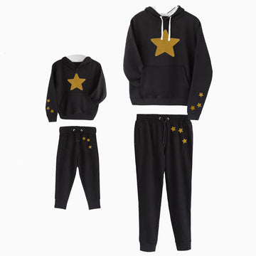 Chándal Star Family Sport negro capucha