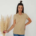 Polo camel 100% algodón