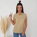 Polo camel 100% algodón