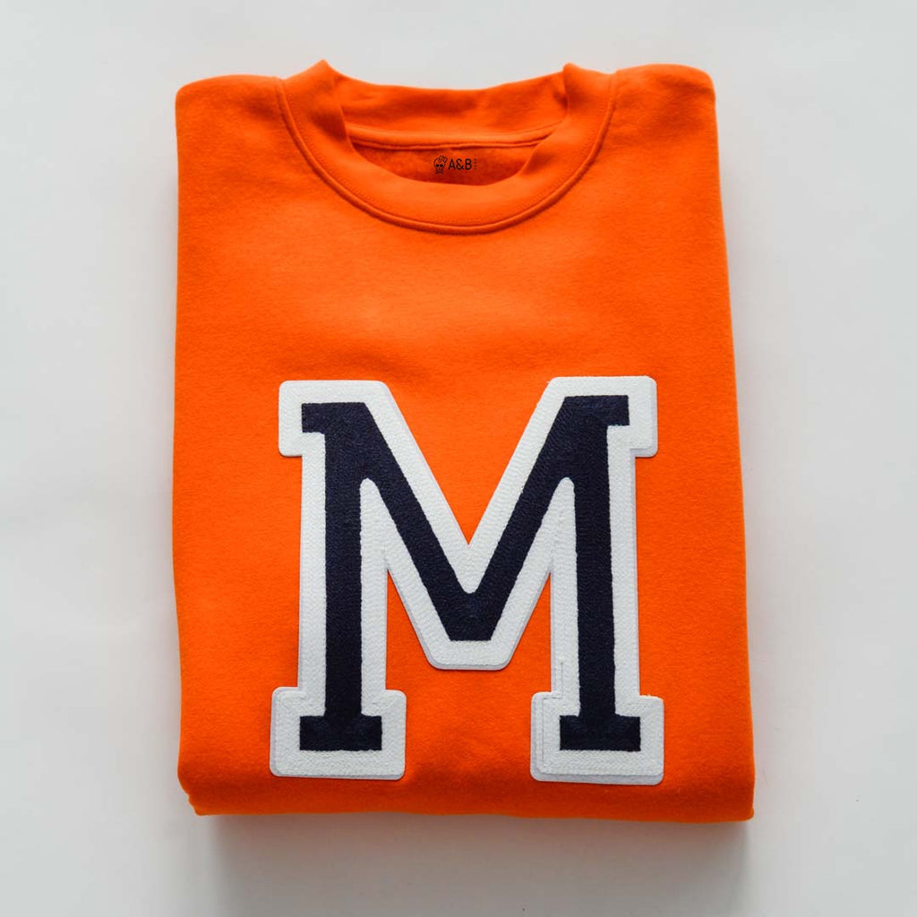 Sudadera Iniciales Naranja