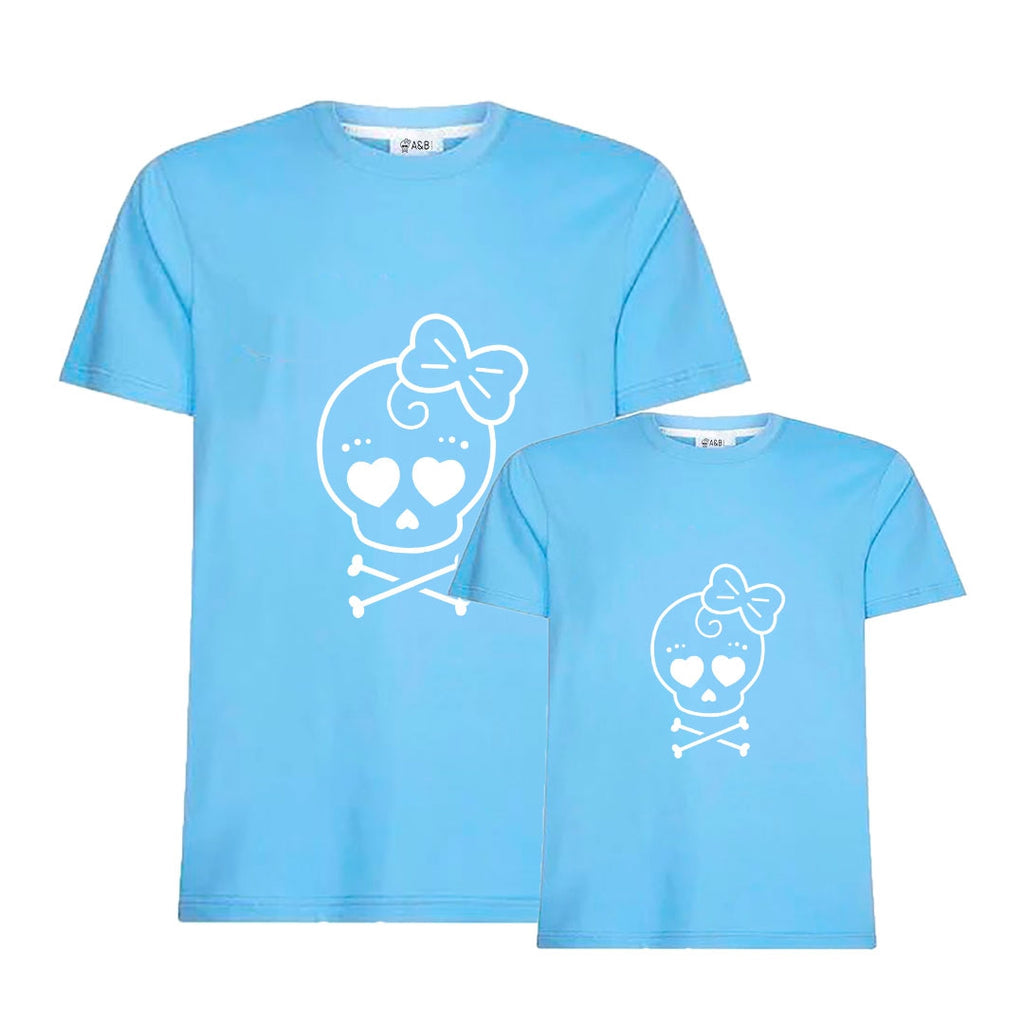 Camiseta Skull A&B white