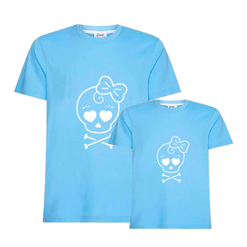 Camiseta Skull A&B white