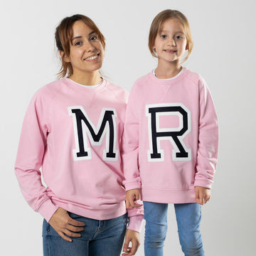 Sudadera rosa iniciales sport