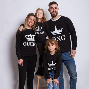 Sudadera Crown King-Queen-Prince-Princess