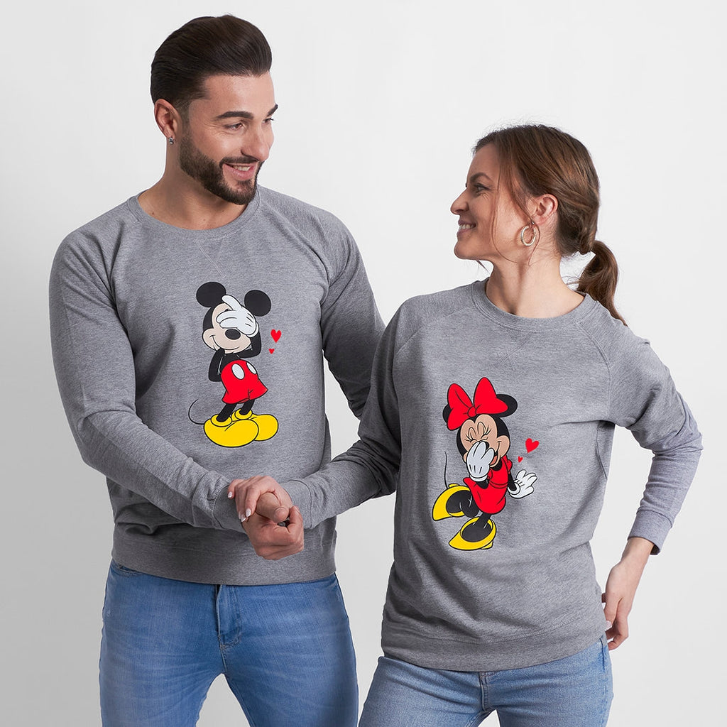 Sudadera Shy Mickey & Minnie hearts