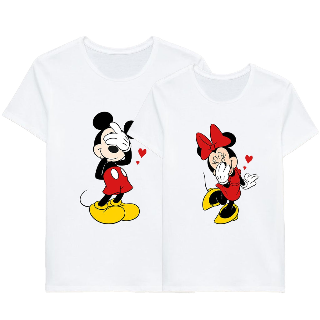 Camiseta Shy Mickey & Minnie hearts