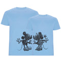 Camiseta Mickey & Minnie boceto negro. Camisetas para toda la familia