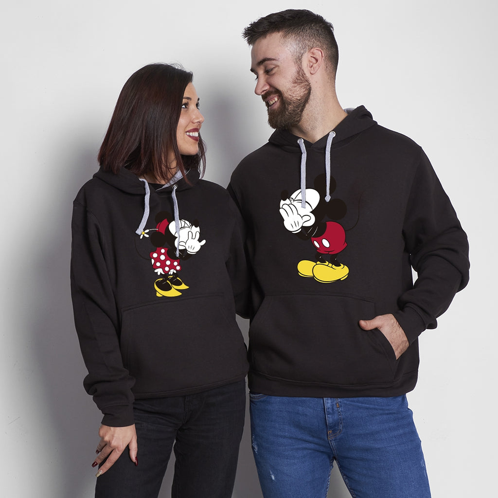 Sudadera premium Mickey & Minnie secret bicolor