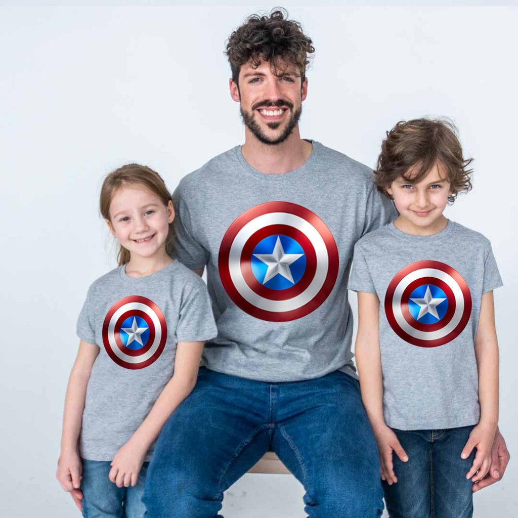 Avengers Playeras De Capitan America Para Familia Camiseta Igual