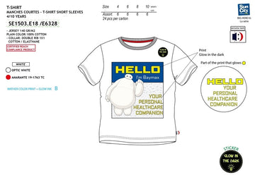 Camiseta Big Hero blanca Hello