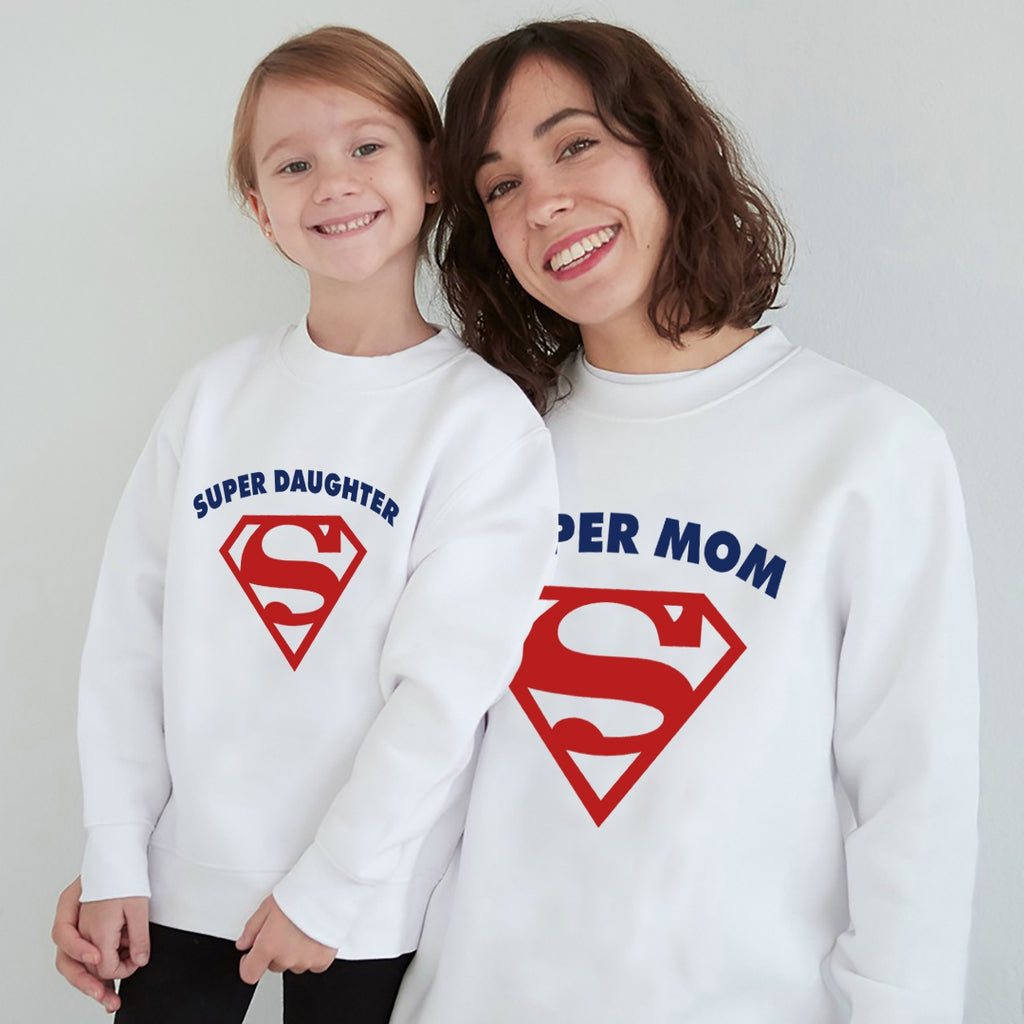 Sudadera Superdad, mom and children