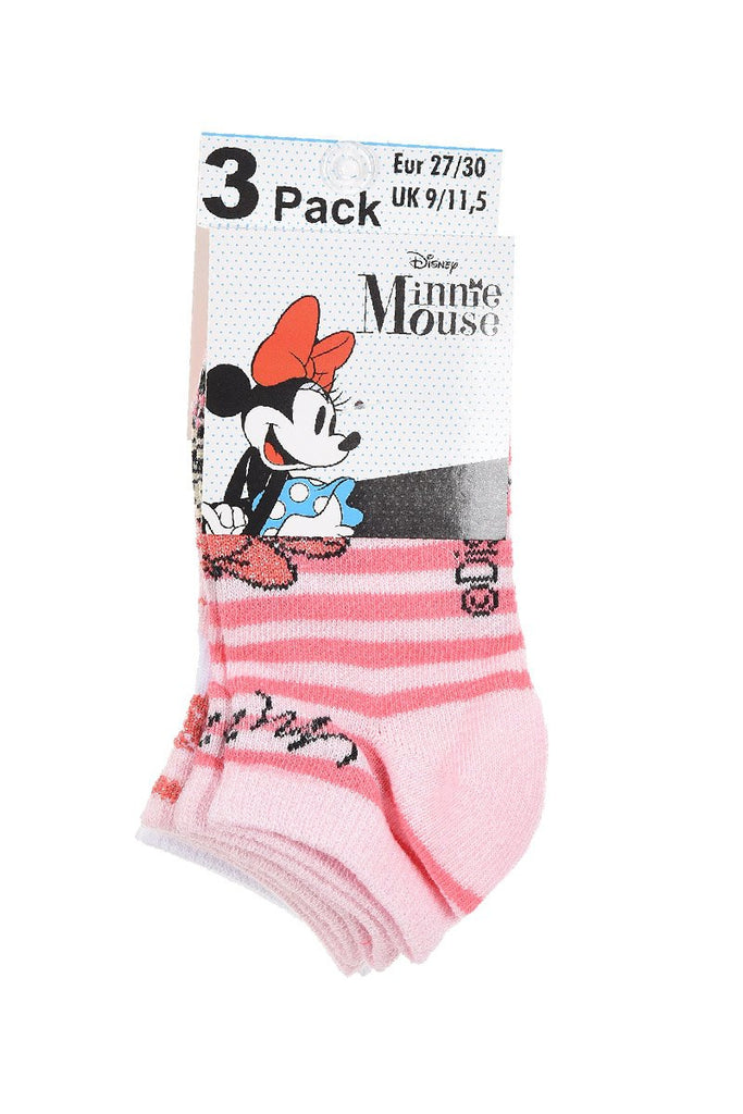 Calcetines tobilleros Minnie rayas