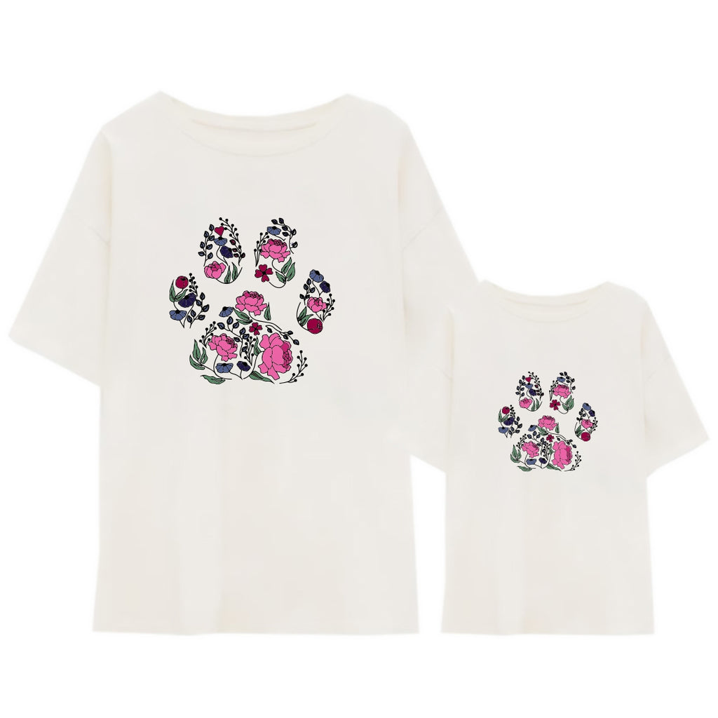 Camiseta Paw flower