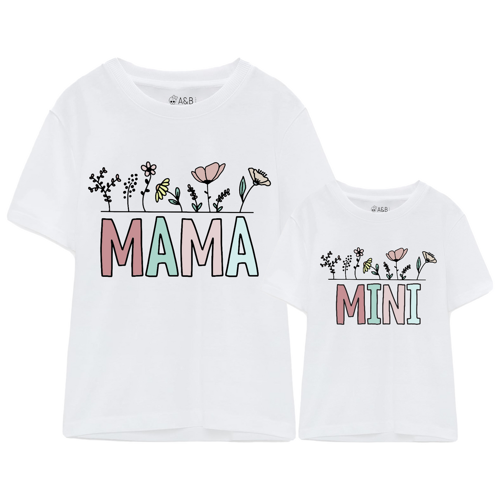 Mama-mini romantic flowers