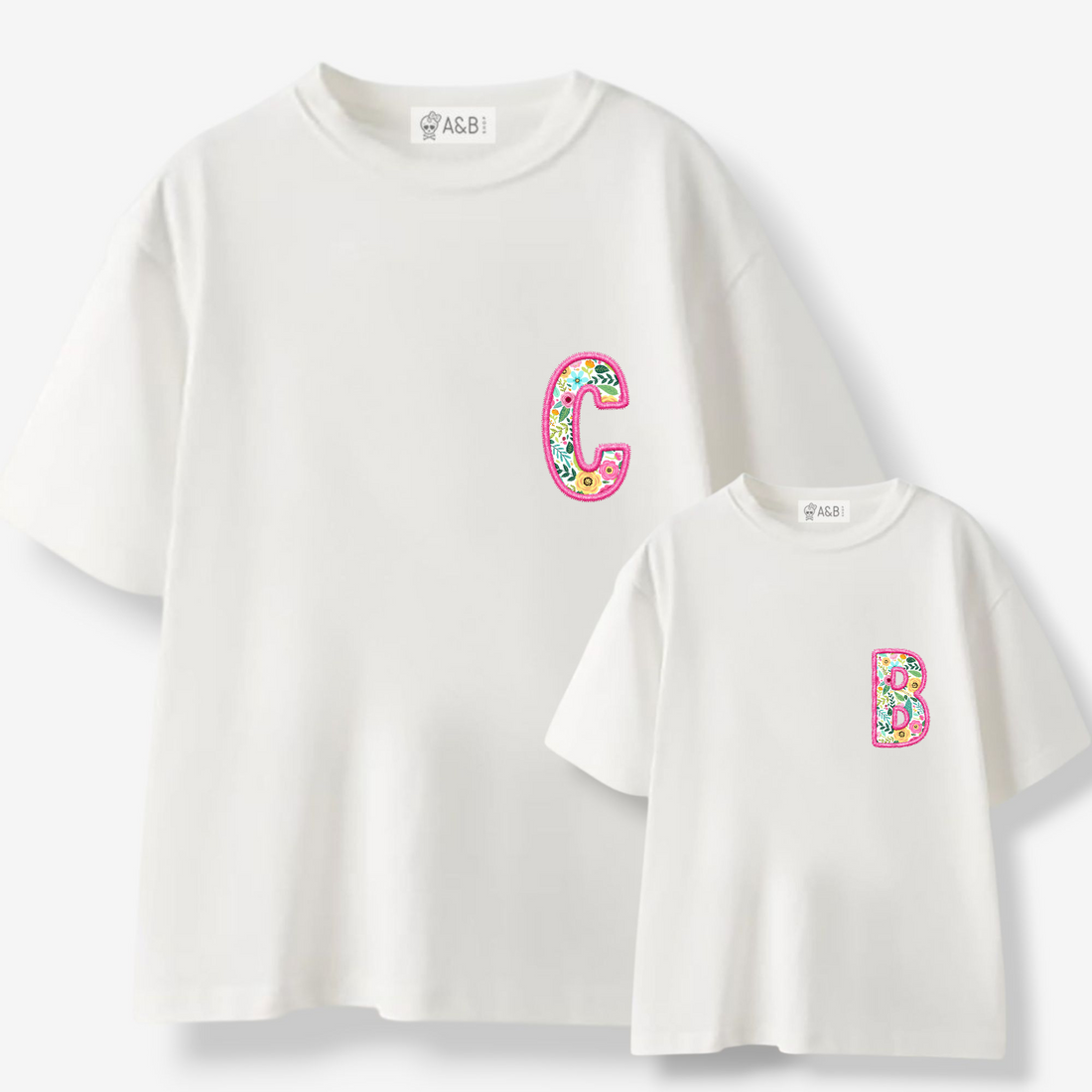 Camiseta Personalizada Inicial Burbujas