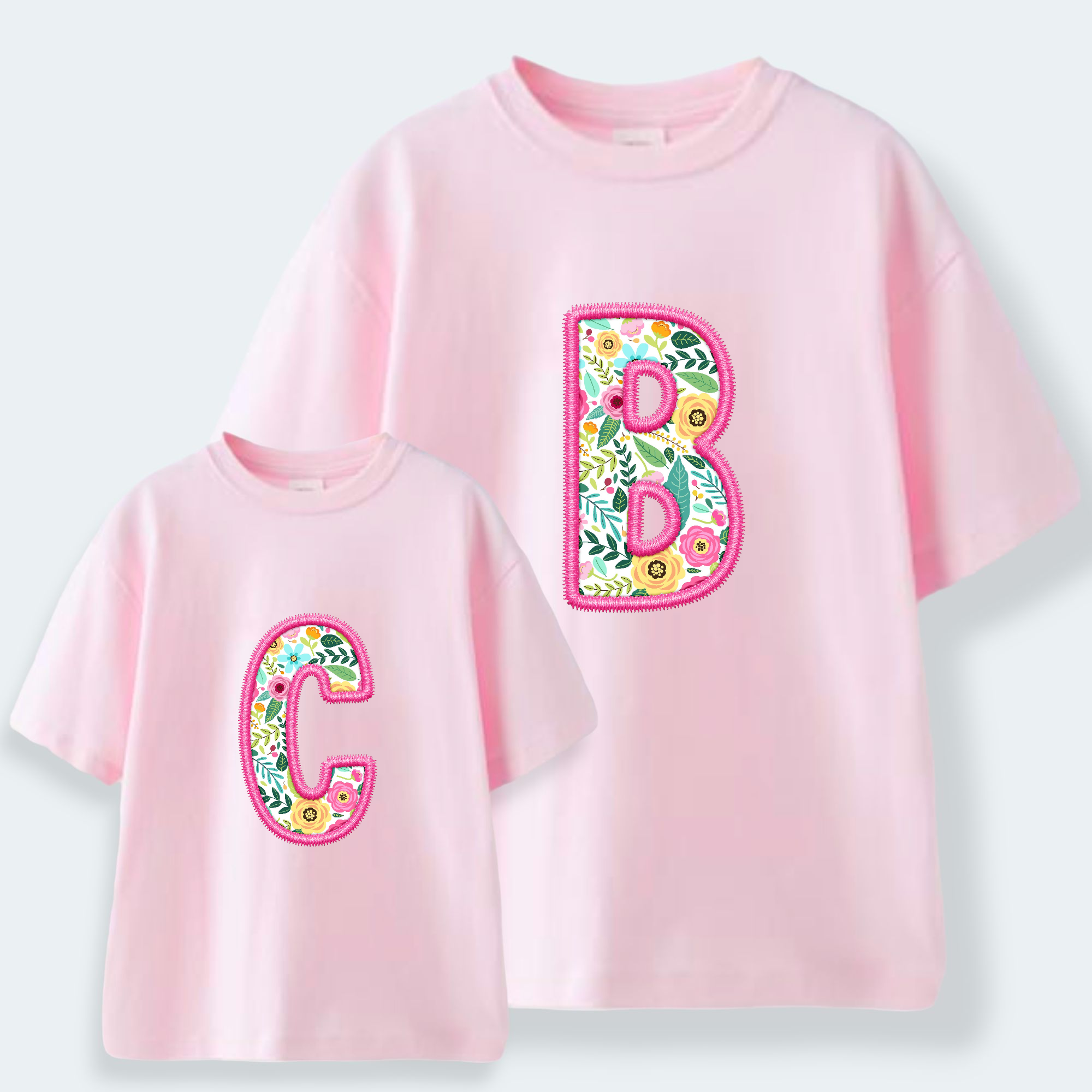Camiseta Personalizada Inicial Burbujas