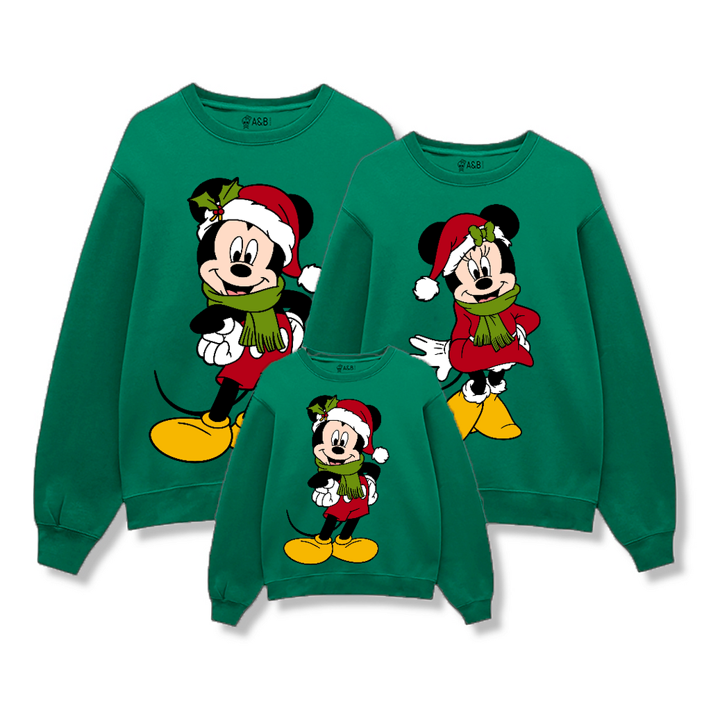 Sudadera Mickey Minnie Happy Christmas