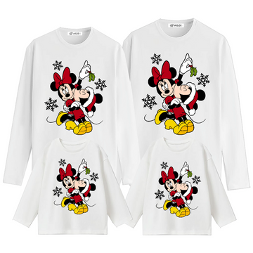 Camiseta Mickey Minnie Beso manga larga