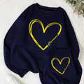 Sudadera Personalizable corazón. Sudaderas personalizables