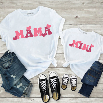 Camiseta Mama-Mini Cuore