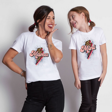 Camiseta Mama-Mini rayo