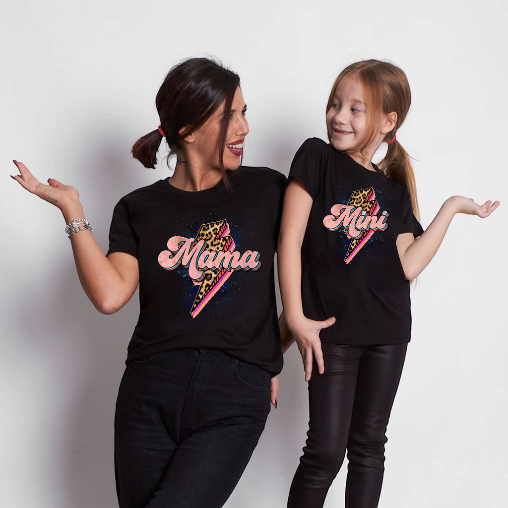 Camiseta Mama-Mini rayo