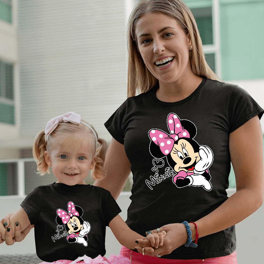 Camiseta Minnie rosa