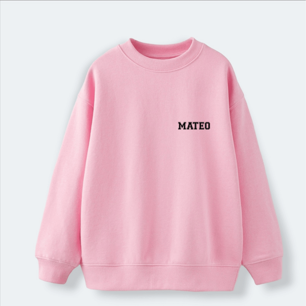 Sudadera personalizable letra mini