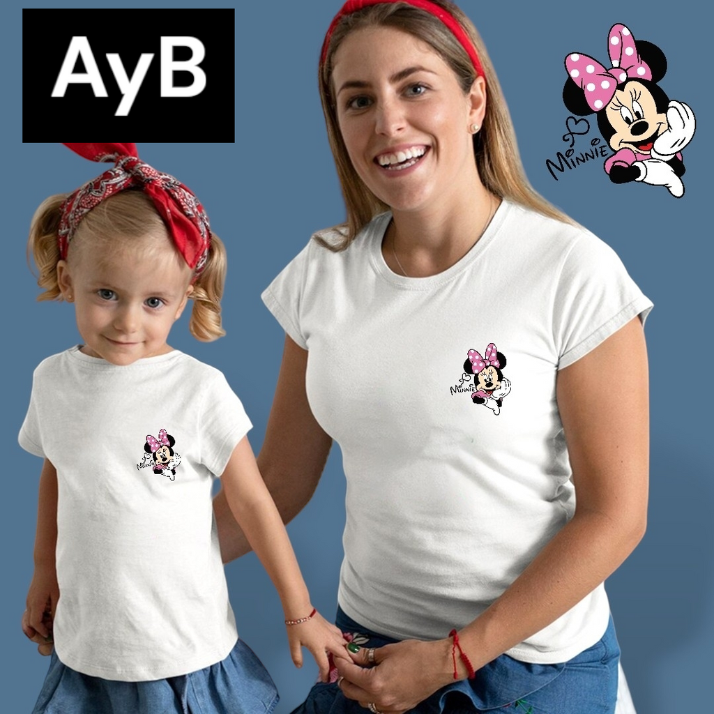 Camiseta Minnie rosa Mini