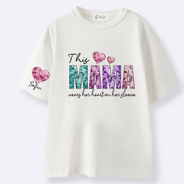 Camiseta Mama Efecto Lentejuelas