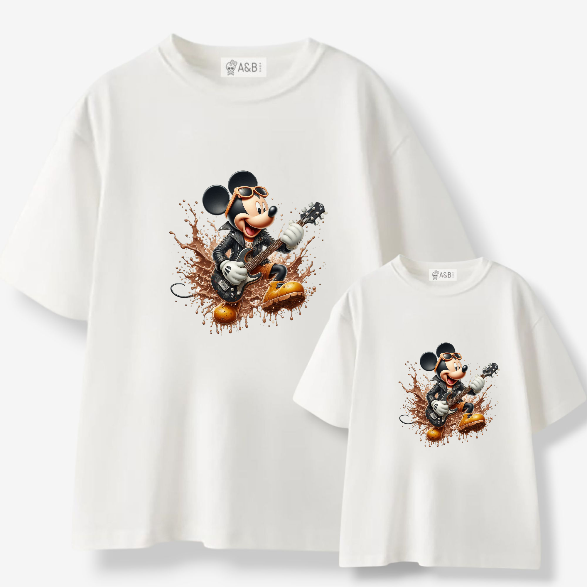Camiseta Mickey guitarra