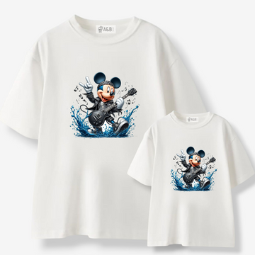 Camiseta Mickey rockero