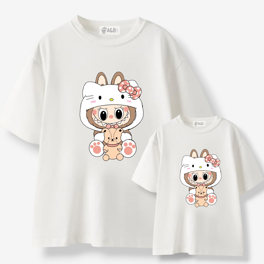 Camiseta Labubu Kitty