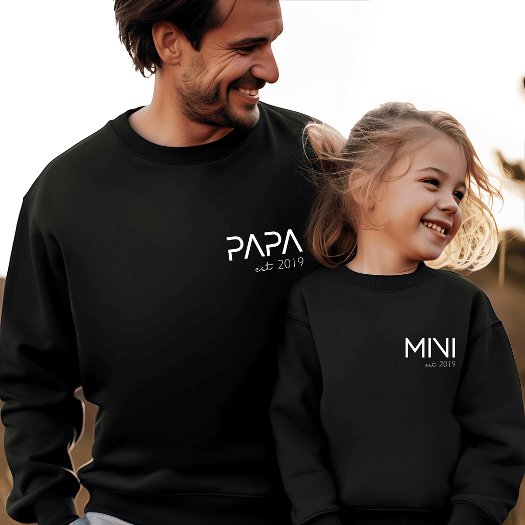 Sudadera Papa-Mama-Mini Letter