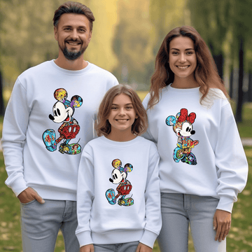 Sudadera Minnie & Mickey drawings