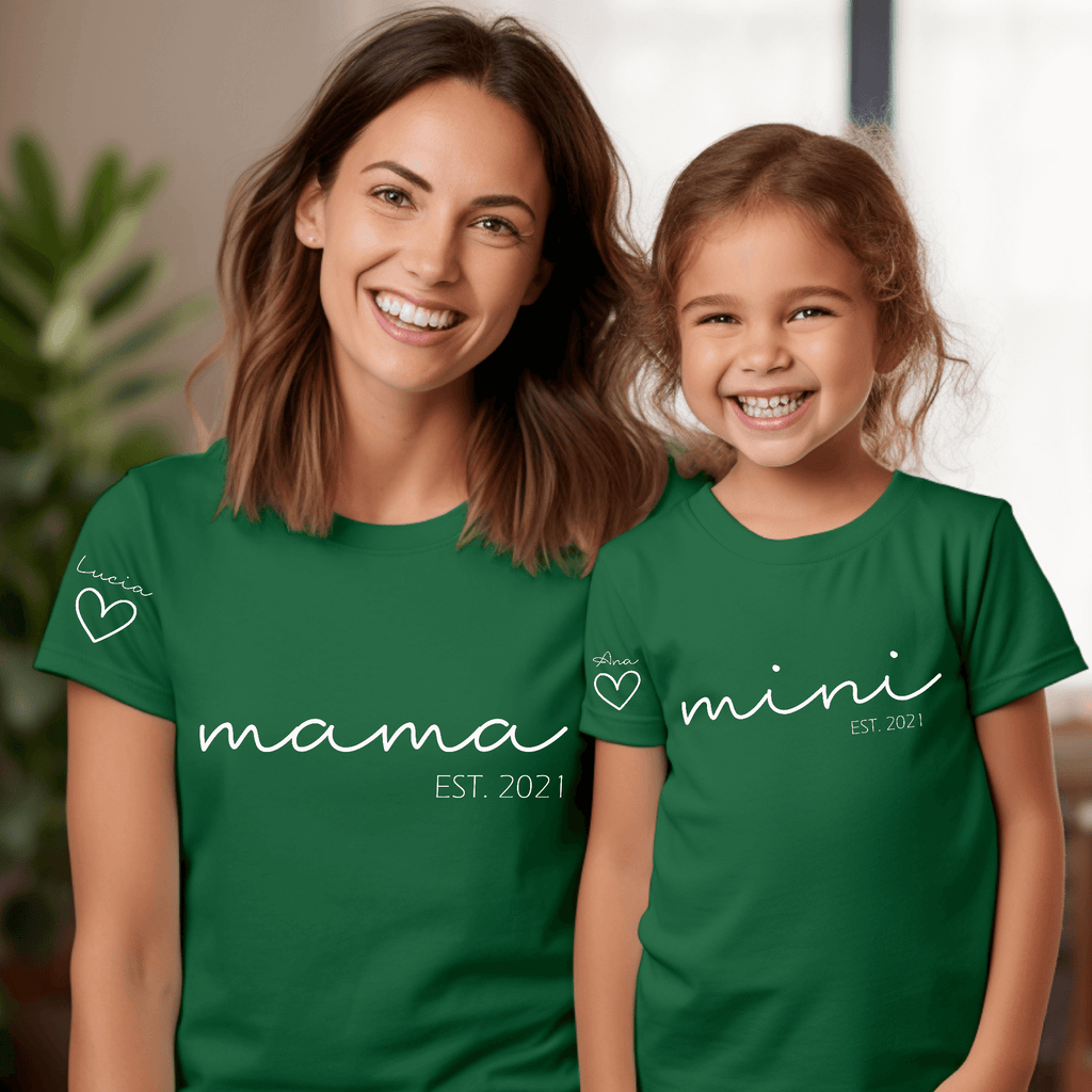 Camiseta Papa-Mama Mini Cuore