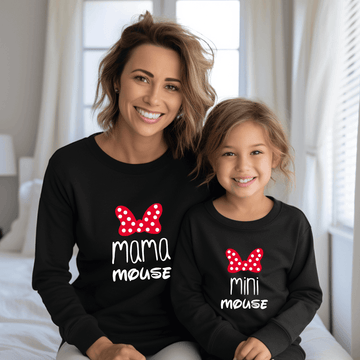 Sudadera Mama-daddy mouse mini mouse