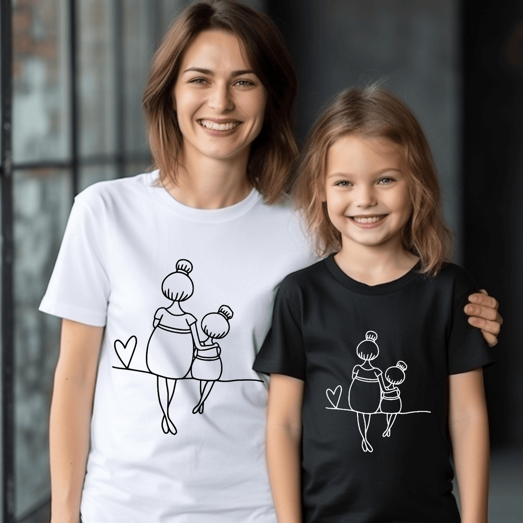 Camiseta mami y niña love