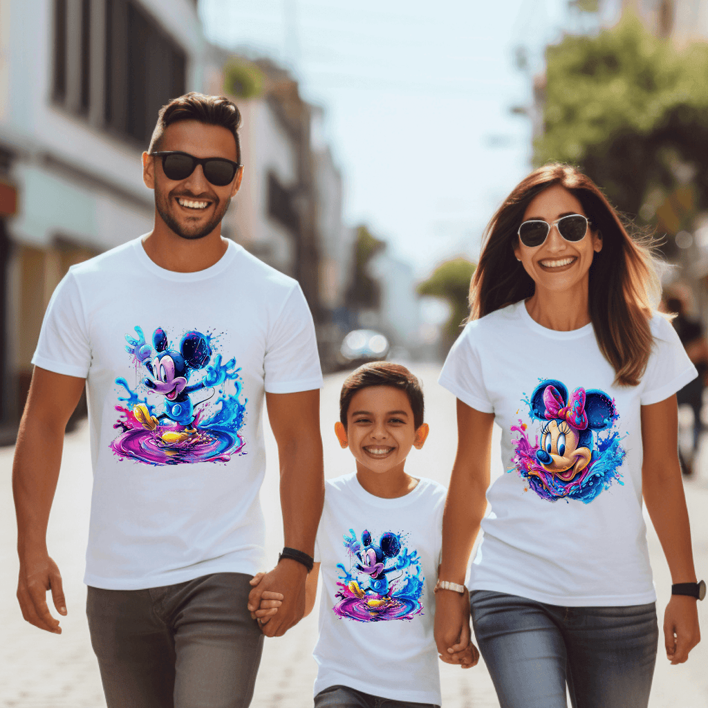 Camiseta Mickey-Minnie Charco